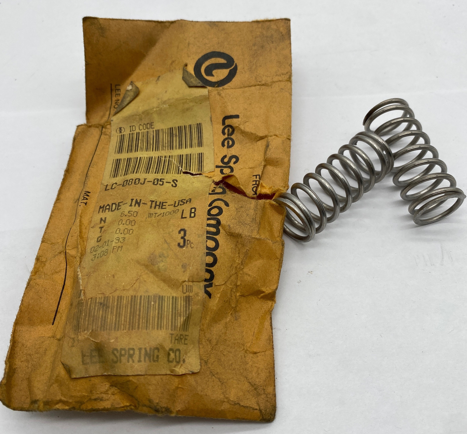 NEW Lee Spring LC-080J-05-S Compression Springs Lot of 2 - $6.15