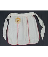 WW2 US Army Air Forces Patch VTG Kitchen Cooking White Red Half Apron Wa... - $45.60 CAD