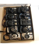 Lot of 10 Minolta Yashika Kodak  35mm Point + Shoot Cameras for Parts or... - $32.68