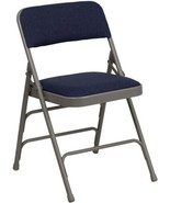 Flash Furniture 2 Pack HERCULES Series Curved 2 Pack, Navy Fabric/Gray F... - $2,470.78 MXN