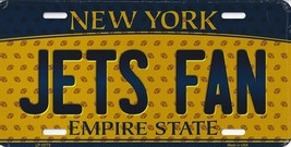 Jets New York State Background Metal License Plate Tag (Jets Fan) - $280.77 MXN