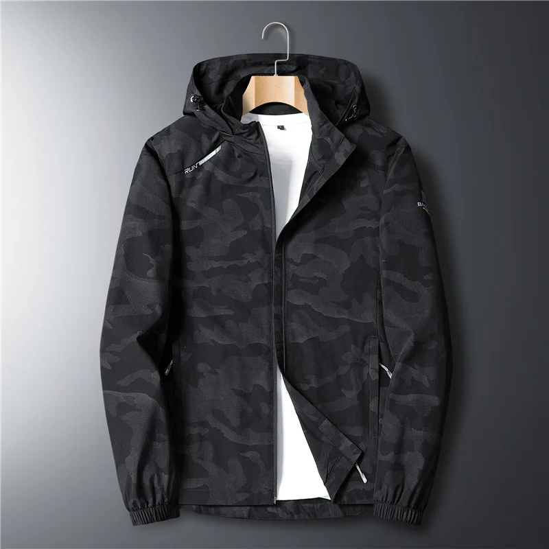 Men Jacket Zipper Hoodies Men&#39;s Casual Hooded Jackets  Trauit Streetwear Thin Co - £184.65 GBP