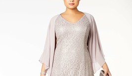 SL Fashions Cape Shawl Gray Plus Size 16W - £9.64 GBP