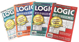NEW Lot of 4 Penny Press Dell Books Logic Problems Special Collectors&#39; Edition - £15.78 GBP