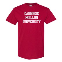 AS01 - Carnegie Mellon Tartans Basic Block T Shirt - Small - Cardinal - £19.17 GBP