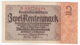 Germania, 2 Reichsmark, 1937, P174b, XF - $13.06