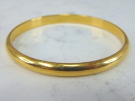 Womens Vintage Estate 21k Yellow Gold Bangle Bracelet 11g E5697 - £1,741.55 GBP