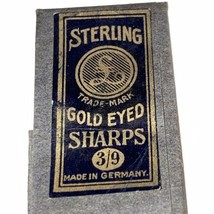 Sterling Gold Eyed Sharps needles packet 3/9 made in Germany - £9.76 GBP