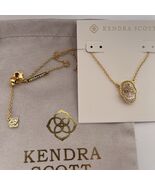  Kendra Scott Skeleton Gold Tone Pendant Necklace in Ivory Mother-of-Pea... - €38,69 EUR