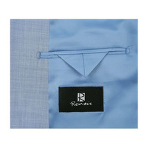 Men RENOIR suit Solid 2 Button Business Formal All Purpose Slim Fit 203-9 Blue image 6