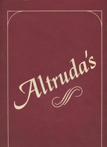 Altruda&#39;s Italian Restaurant Menu N Peters Road Knoxville Tennessee 1990&#39;s - £14.33 GBP