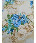 Blue Floral Pattern Fabric For Crafting 55 1/2&quot; X 34 1/2&quot; - $203.43 MXN