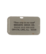 Vintage Magnetic Extra Key Holder w Advertising Seegers Grain Crystal La... - $130.86 MXN
