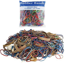 Assorted Size Color Rubber Bands Multicolor Crafts Office School Home 22... - £11.76 GBP