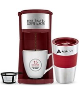 Single Serve Mini Travel Coffee Maker &amp; 15 oz. Travel Mug Coffee Tumbler - $39.14