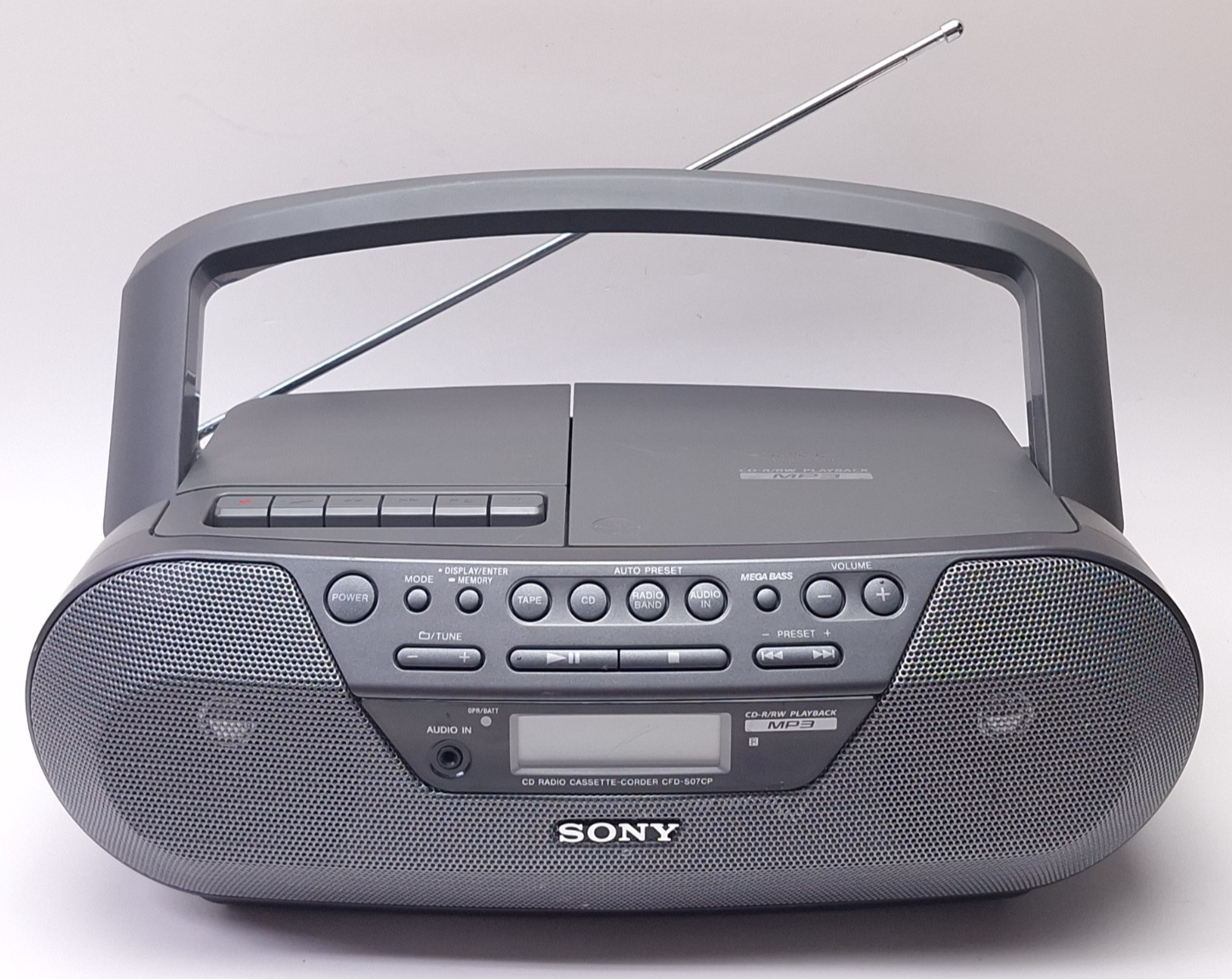 Sony CFD-S07CP CD Radio Cassette-Corder Boombox Tested - $65.12