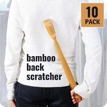 10 pack - Real Bamboo Wood Back Scratcher 18" Long Reach Itch Relief Tool - $16.65