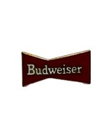 Vintage Budweiser Busch Red Banner Collectible Pin Badge Beer Memorabili... - $9.93