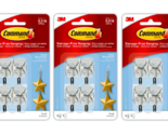 3M Command 4 Small Wire Hooks &amp; 5 Adhesive Strips Per Pack Max 0.5 lb 3 ... - $13.29
