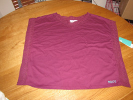 Roxy girls shirt youth size M Stardust 487388 BPL qp165u purple NWT 36.00^^ - $11.83