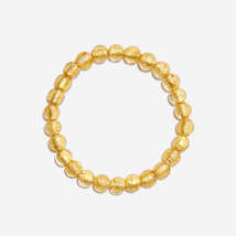 Handmade Czech Golden Leaf Beads Bracelet - Starry Twilight Elegance - £79.63 GBP