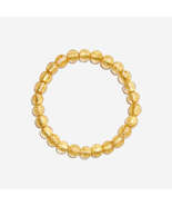Handmade Czech Golden Leaf Beads Bracelet - Starry Twilight Elegance - £78.65 GBP
