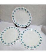 SET OF 3 CORELLE FUN RETRO SOUTH BEACH DINNER PLATES 10 1/4" Vitrelle Tu... - $26.53