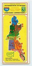 Interstate System Highway Directory Michigan to Florida Ad Maps 1968 - $27.72