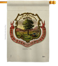 Coat Of Arms Dakota House Flag States 28 X40 Double-Sided Banner - $36.97