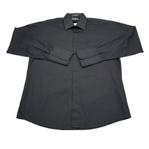 Stacy Adams Dress Shirt Mens 16.5 34/35 Black Long Sleeve Collared Chest... - $19.68