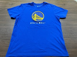 Golden State Warriors “75th Season” Men’s Blue NBA Basketball T-Shirt - Nike XL - £13.36 GBP