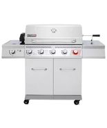 Royal Gourmet Gas Grill w Rotisserie Kit 64000 Btu 5 Burner Bbq Backyard... - $314.99