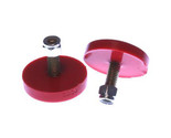 Universal Suspension Control Arm Traction Bar Bump Stops 2.0&quot; x .687&quot; RED - $12.79