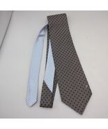 EUC Tommy Hilfiger Men&#39;s Blue Tie Blue &amp; Silver Geometric Double Color 1... - $253.15 MXN