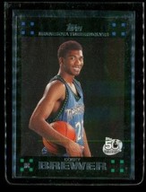 2007-08 Topps 50TH Anniversary Rc Basketball Card #117 Corey Brewer Timberwolves - £3.78 GBP