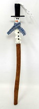 Snowman Cinnamon Stick 10&quot; Culinary Herb Wine Cider Stirrer Ornament        C#70 - £6.98 GBP