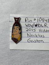 Disney 2015 Hidden Mickey Villain Neckties Gaston Pin 108483 - $7.99