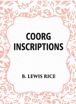 Coorg Inscriptions - £19.66 GBP