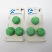 Mint Green BGE Originales 7/8” Buttons 3 on card 2 Cards Made in Japan Vtg  - £6.52 GBP