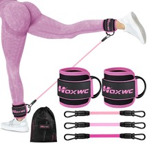 Ankle Bands With Cuffs For Leg And Booty Workouts - Resistance Bands For... - £37.75 GBP