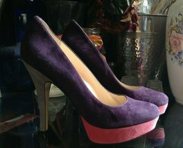 Enzo Angiolini Women&#39;s Platform Stilettos Size 8M Purple  Easmiles  Model  - £22.15 GBP