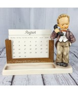 Vintage Goebel Hummel Hello Chef 788A Perpetual Calendar Figurine w/ Dat... - $48.49