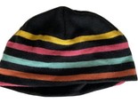 Target Colorful Striped Black Knit Cap  - £4.70 GBP