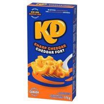 6 Boxes of KD Kraft Dinner Sharp Cheddar Macaroni &amp; Cheese Pastas 175g Each - £26.36 GBP
