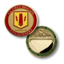ARMY FORT HOOD 41ST FIRES BRIGADE RAILGUNNERS 1.75&quot;  CHALLENGE COIN - £29.02 GBP