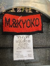 NOS M &amp; KYOKO Japan Open Knit Mesh Cardigan Jacket Art To Wear Women&#39;s S... - $179.99