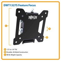 Wall Tilt Mount 13&quot;-27&quot; Flat Screen Monitor hdtv Television Tripp-Lite D... - $52.79