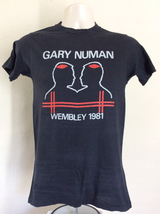 Gary numan   wembley 1981 fairwell concert  black cotton t shirt thumb200