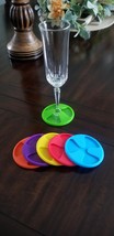6pc. Silicone Glass Markers/ Glass Charms/Drink Markers/Drink Tracker - £5.48 GBP