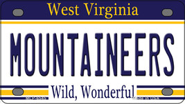 Mountaineers West Virginia Novelty Mini Metal License Plate Tag - £11.92 GBP
